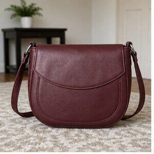 Merlot Vegan Leather Bag